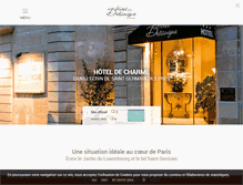 Tablet Screenshot of hoteldelavigne.com